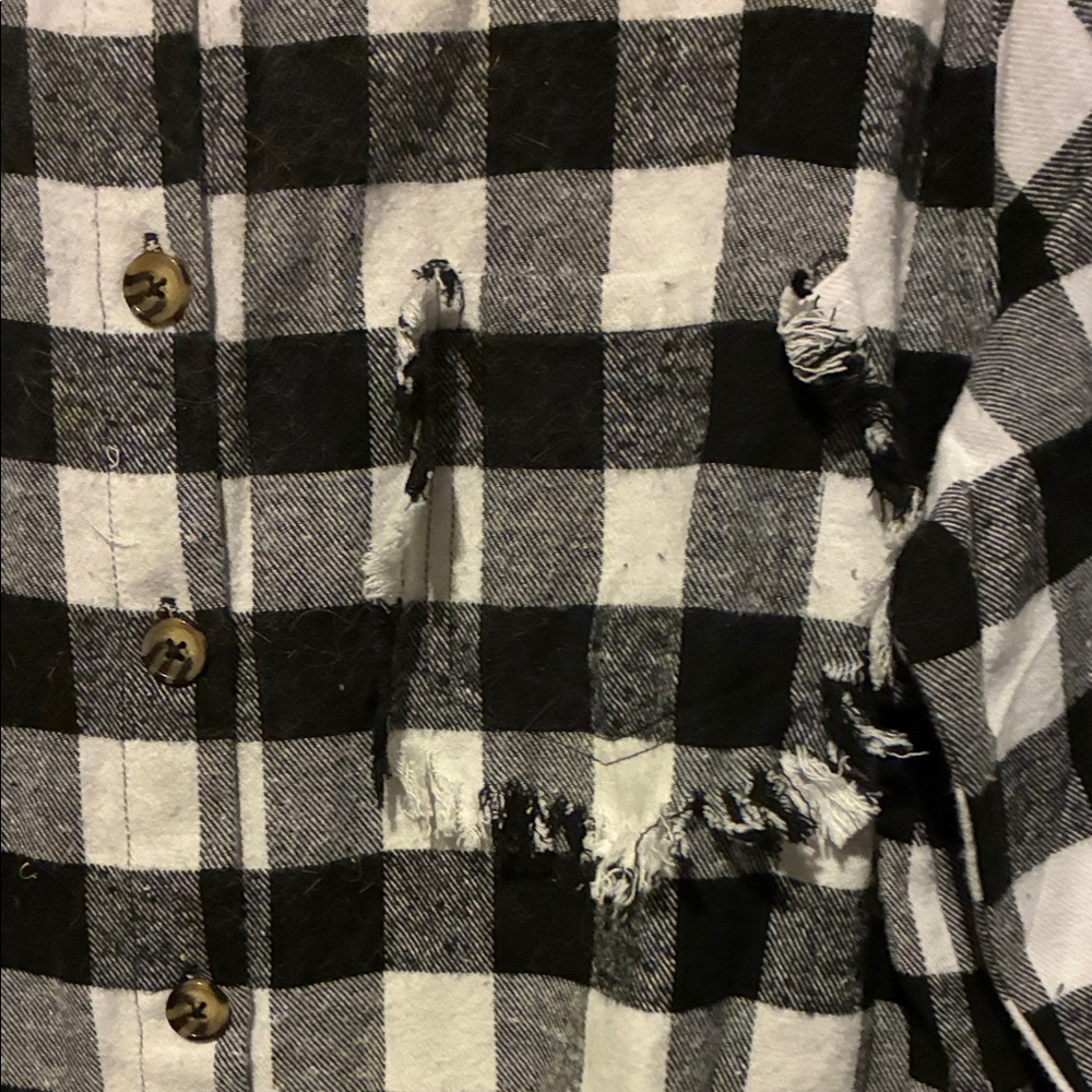 Peach Love California Monochrome Plaid Dress - Picture 4 of 5